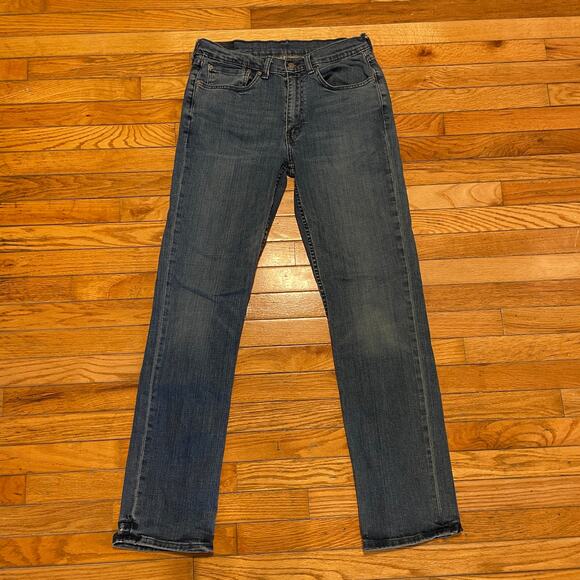 Levi's 514 Straight Fit Medium Wash Denim Jeans Size 34x34 - Picture 2 of 6